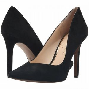 Jessica Simpson black velvet pump